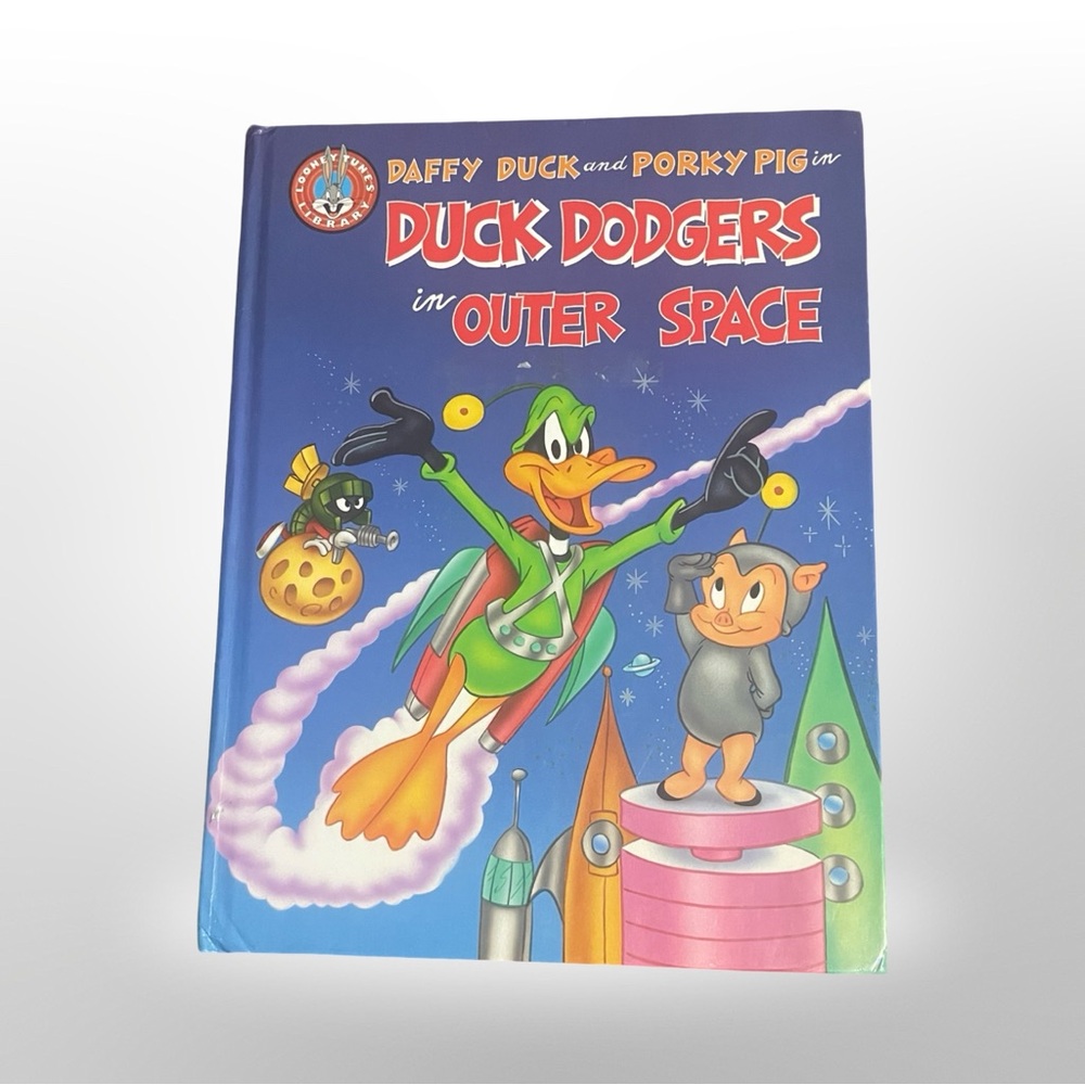 Daffy Duck and Porky Pig In Duck Dodgers In Outer Space (1990, Hardcover) VTG